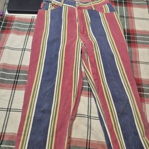 BONGO Multicolor Striped Women Jeans